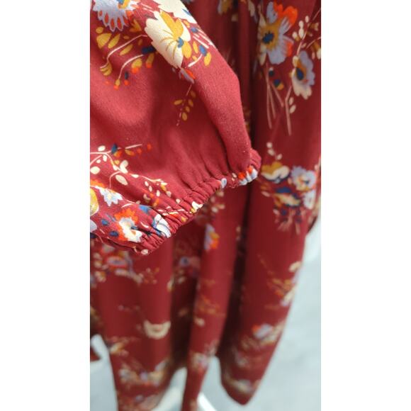 Altar'd State Tunic Mini Dress Keyhole Medium Floral - Picture 5 of 6